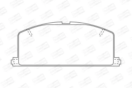Колодки гальмівні дискові CHAMPION 572255CH