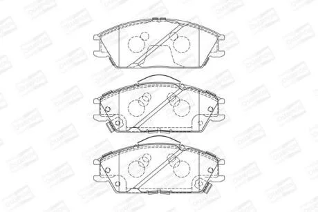 Колодки гальмівні дискові CHAMPION 572268CH