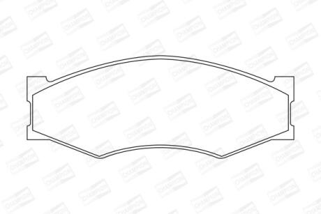 Колодки гальмівні дискові CHAMPION 572312CH