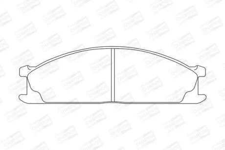 Колодки гальмівні дискові передні Nissan Navara (98-), NP300 Pickup (08-), Terrano (I,II) CHAMPION 572373CH
