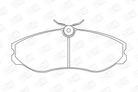 Колодки гальмівні дискові передні Nissan Terrano (II) CHAMPION 572382CH