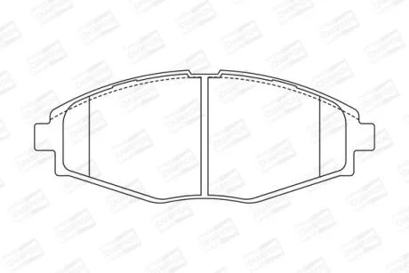 Колодки гальмівні Ланос 1,5/Сенс/Матиз перед (R13) (к-т 4шт) CHAMPION 572402CH