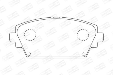 Колодки гальмівні дискові CHAMPION 572428CH