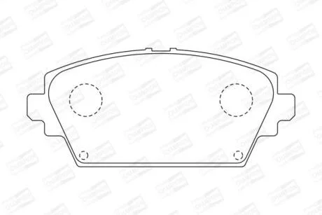 Колодки гальмівні дискові CHAMPION 572428CH