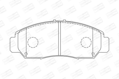 Колодки гальмівні дискові передні HONDA ACCORD VII (CM) 02-08, CIVIC IX Saloon (FB) 11- CHAMPION 572449CH