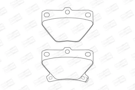 Колодки гальмівні дискові CHAMPION 572450CH