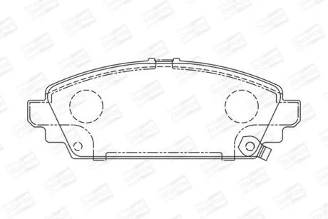 Колодки гальмівні дискові CHAMPION 572464CH