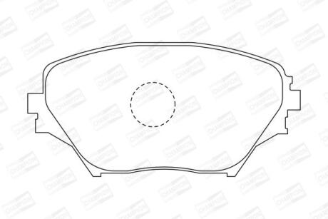 Колодки гальмівні дискові передні TOYOTA RAV 4 II (_A2_) 00-05 CHAMPION 572487CH