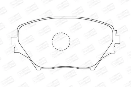 Колодки гальмівні дискові передні TOYOTA RAV 4 II (_A2_) 00-05 CHAMPION 572487CH