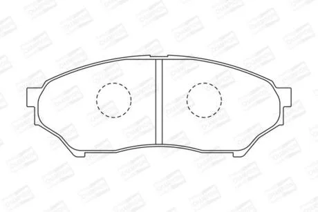 Колодки гальмівні дискові передні MITSUBISHI PAJERO JUNIOR I (H57A) 95-98 CHAMPION 572499CH