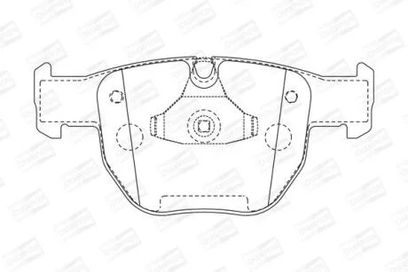 Колодки гальмівні дискові CHAMPION 572507CH