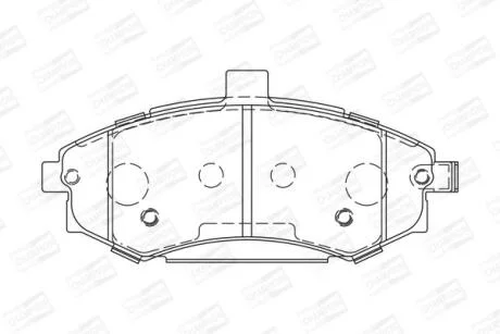 Колодки гальмівні дискові передні Hyundai Elantra III/ Kia Cerato I CHAMPION 572513CH