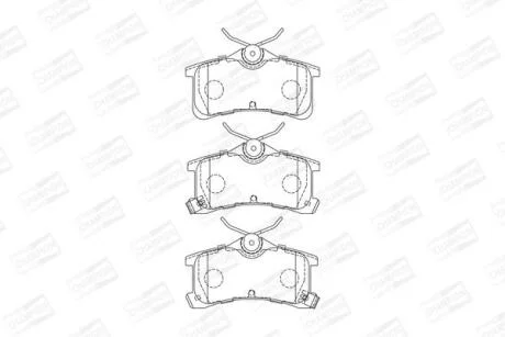 Колодки гальмівні дискові CHAMPION 572520CH