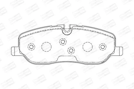 Колодки гальмівні дискові передні Land Rover Range Rover Sport I, Discovery III CHAMPION 572521CH
