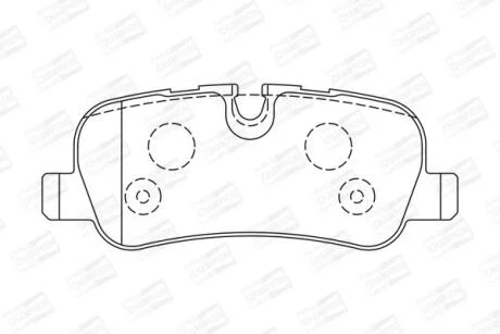 Колодки гальмівні дискові задні Land Rover Range Rover Sport I, Discovery (III,IV) CHAMPION 572522CH