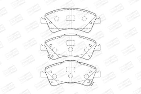 Колодки гальмівні дискові CHAMPION 572525CH