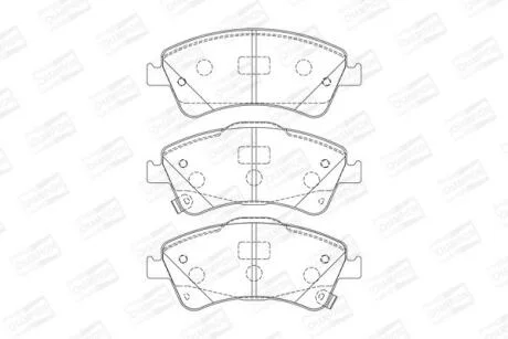 Колодки гальмівні дискові CHAMPION 572525CH