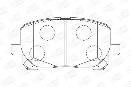 Колодки гальмівні дискові CHAMPION 572546CH