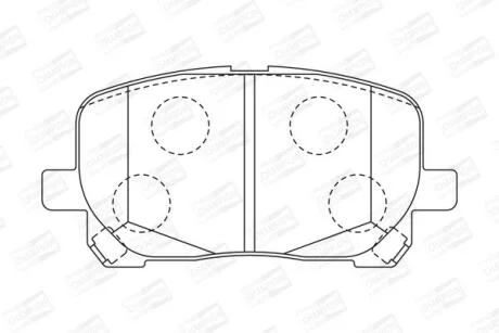 Колодки гальмівні дискові CHAMPION 572546CH