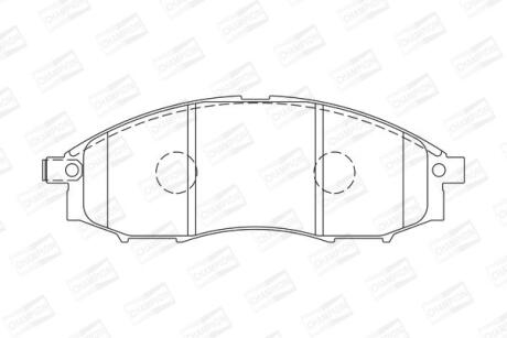 Колодки гальмівні дискові CHAMPION 572551CH