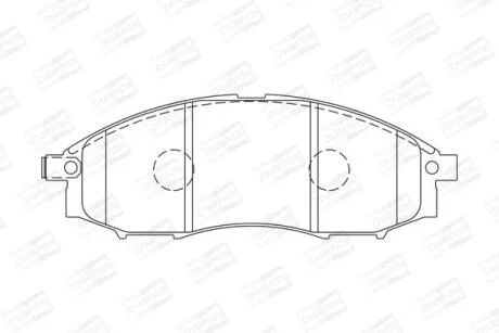Колодки гальмівні дискові CHAMPION 572551CH