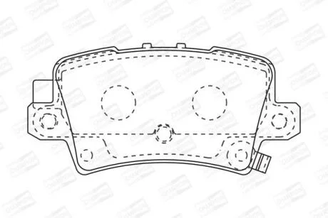 Колодки гальмівні дискові задні Honda Civic (VIII,IX) CHAMPION 572580CH