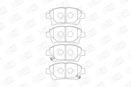 Колодки гальмівні дискові CHAMPION 572618CH