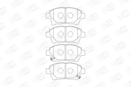 Колодки гальмівні дискові CHAMPION 572618CH