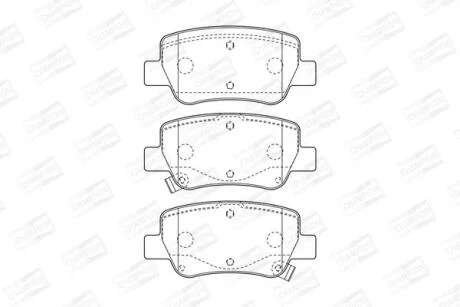 Колодки гальмівні дискові CHAMPION 572627CH