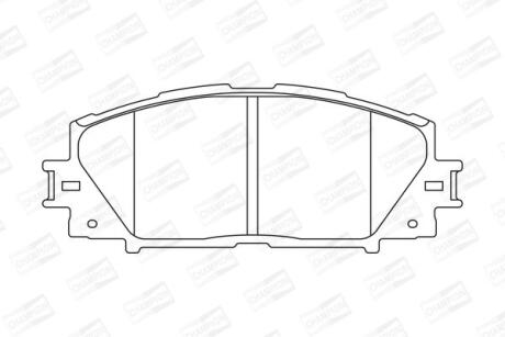 Колодки гальмівні дискові передні LEXUS CT (ZWA10_) 10-|TOYOTA PRIUS (_W3_) 08- CHAMPION 572631CH