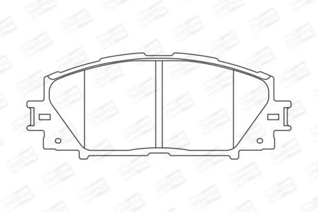 Колодки гальмівні дискові передні LEXUS CT (ZWA10_) 10-|TOYOTA PRIUS (_W3_) 08- CHAMPION 572631CH