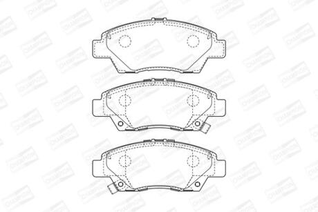 Колодки гальмівні дискові CHAMPION 572637CH