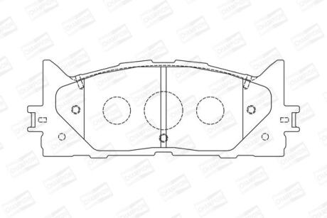 Колодки гальмівні дискові передні LEXUS ES (AVV6_, GSV6_, ASV6_) CHAMPION 572651CH