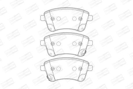 Колодки гальмівні дискові CHAMPION 572657CH