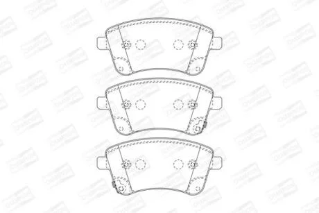Колодки гальмівні дискові CHAMPION 572657CH