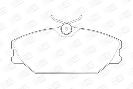 Колодки гальмівні дискові CHAMPION 573008CH