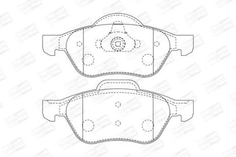 Колодки гальмівні дискові CHAMPION 573016CH