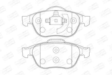 Колодки гальмівні дискові CHAMPION 573017CH
