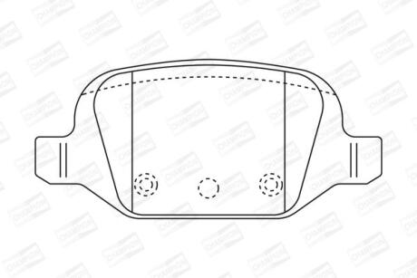 Колодки гальмівні дискові CHAMPION 573019CH
