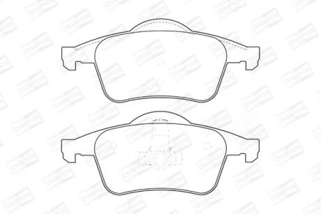 Колодки тормозные дисковые задние Volvo XC70 I, V70 (I,II), S80 I, S60 I, C70 I CHAMPION 573021CH