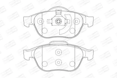 Колодки гальмівні дискові CHAMPION 573025CH