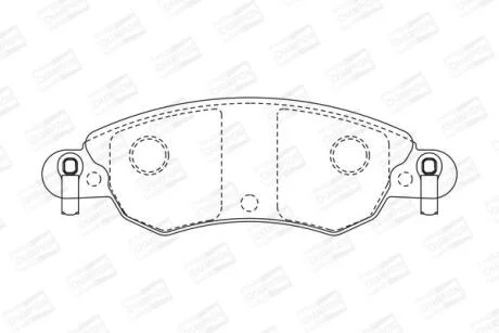Колодки гальмівні дискові CHAMPION 573026CH