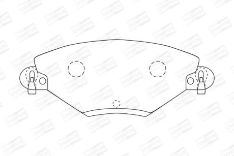 Колодки гальмівні дискові CHAMPION 573027CH