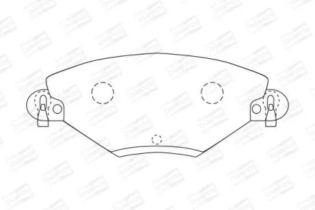 Колодки гальмівні дискові CHAMPION 573027CH