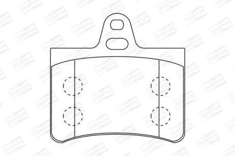 Колодки гальмівні дискові CHAMPION 573028CH