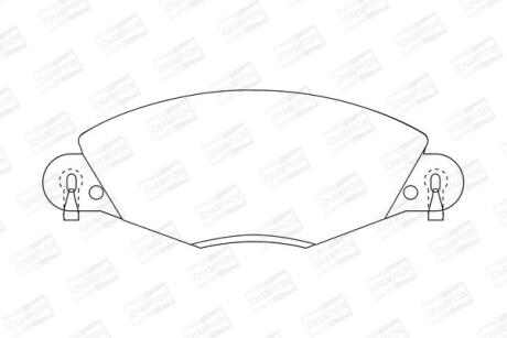 Колодки гальмівні дискові CHAMPION 573029CH