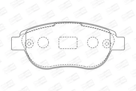 Колодки гальмівні дискові CHAMPION 573031CH