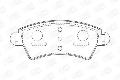 Колодки гальмівні дискові CHAMPION 573036CH