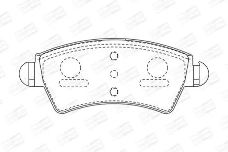 Колодки гальмівні дискові CHAMPION 573036CH