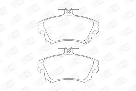 Колодки гальмівні дискові передні Mitsubishi Carisma (96-06), Colt VI CHAMPION 573039CH